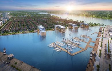 Khu compound The Aqua nằm kề Vịnh cảng quy mô bậc nhất phía Tây TP.HCM