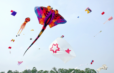 Vui chơi thỏa thích tại công viên nước vui nhộn và lễ hội thả diều khổng lồ