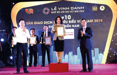 Sàn Nam Long được vinh danh Top 10 Sàn Giao dịch BĐS Tiêu Biểu khu vực miền Nam năm 2019