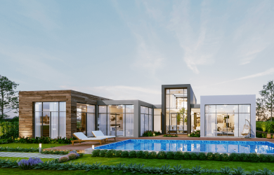 Một trong số những mẫu dinh thự ven sông được thiết kế bởi TwoG Architecture