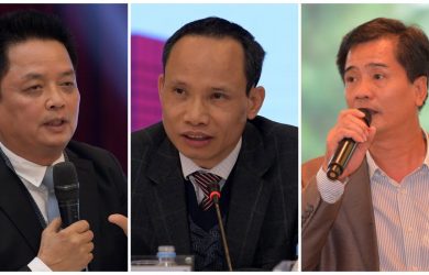 Từ trái qua phải: Ông Nguyễn Đức Hưởng - Cấn Văn Lực - Nguyễn Văn Đính