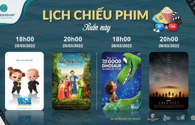 Lịch chiếu phim cuối tuần tại Waterpoint [Rạp phim ngoài trời]