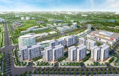 Phối cảnh tổng thể chung cư EHome Southgate dự kiến.