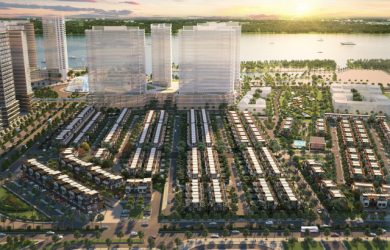 Phối cảnh tổng thể compound giai đoạn 1 của dự án Izumi City.