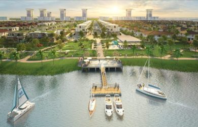 Compound The Aqua bên sông Vàm Cỏ Đông.