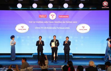 Nam Long được xếp hạng top 10 thương hiệu tăng trưởng ấn tượng 2022