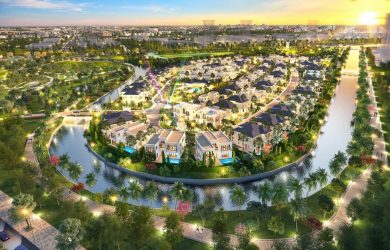 Phối cảnh tổng thể dự án mang phong cách Âu Park Village