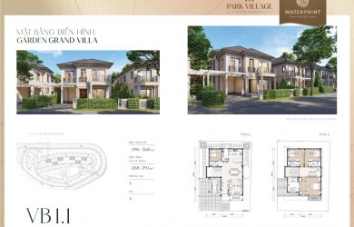 Mặt bằng biệt thự Central Park Villa Waterpoint