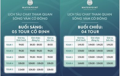 Lịch tham quan sông Vàm