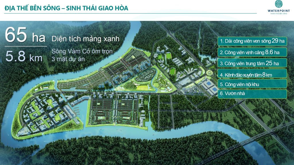 Quy hoạch cảnh quan Waterpoint Long An