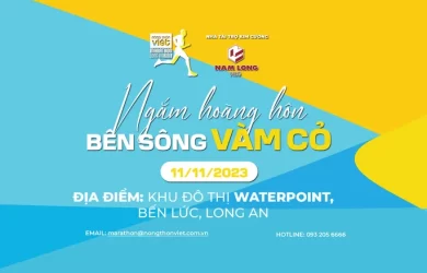 Giải chạy “Nông thôn Việt Marathon 2023” - Giải chạy ngắm hoàng hôn đầu tiên bên sông Vàm Cỏ tại Long An