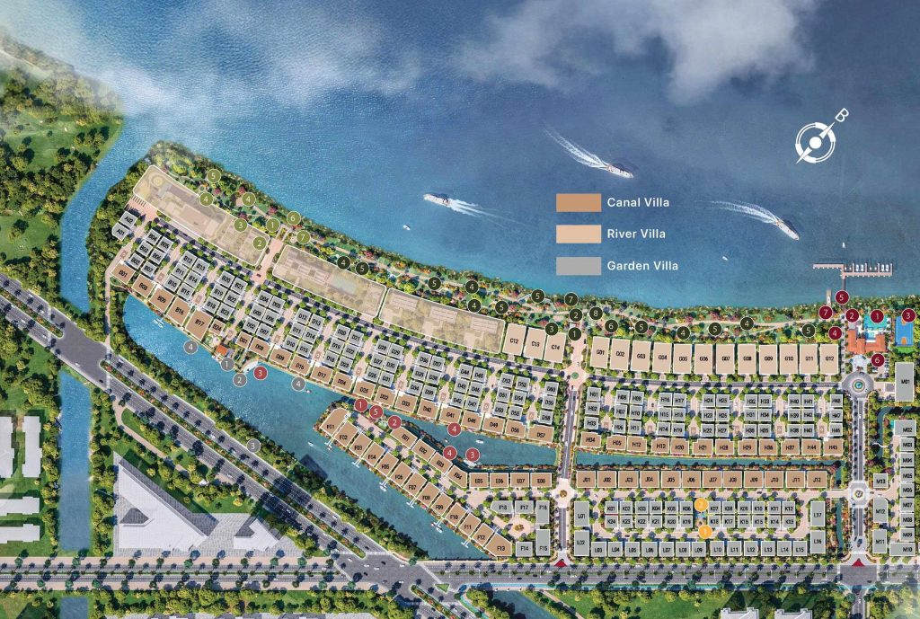 Biệt thự ven sông & Biệt thự Grand The Pearl Waterpoint