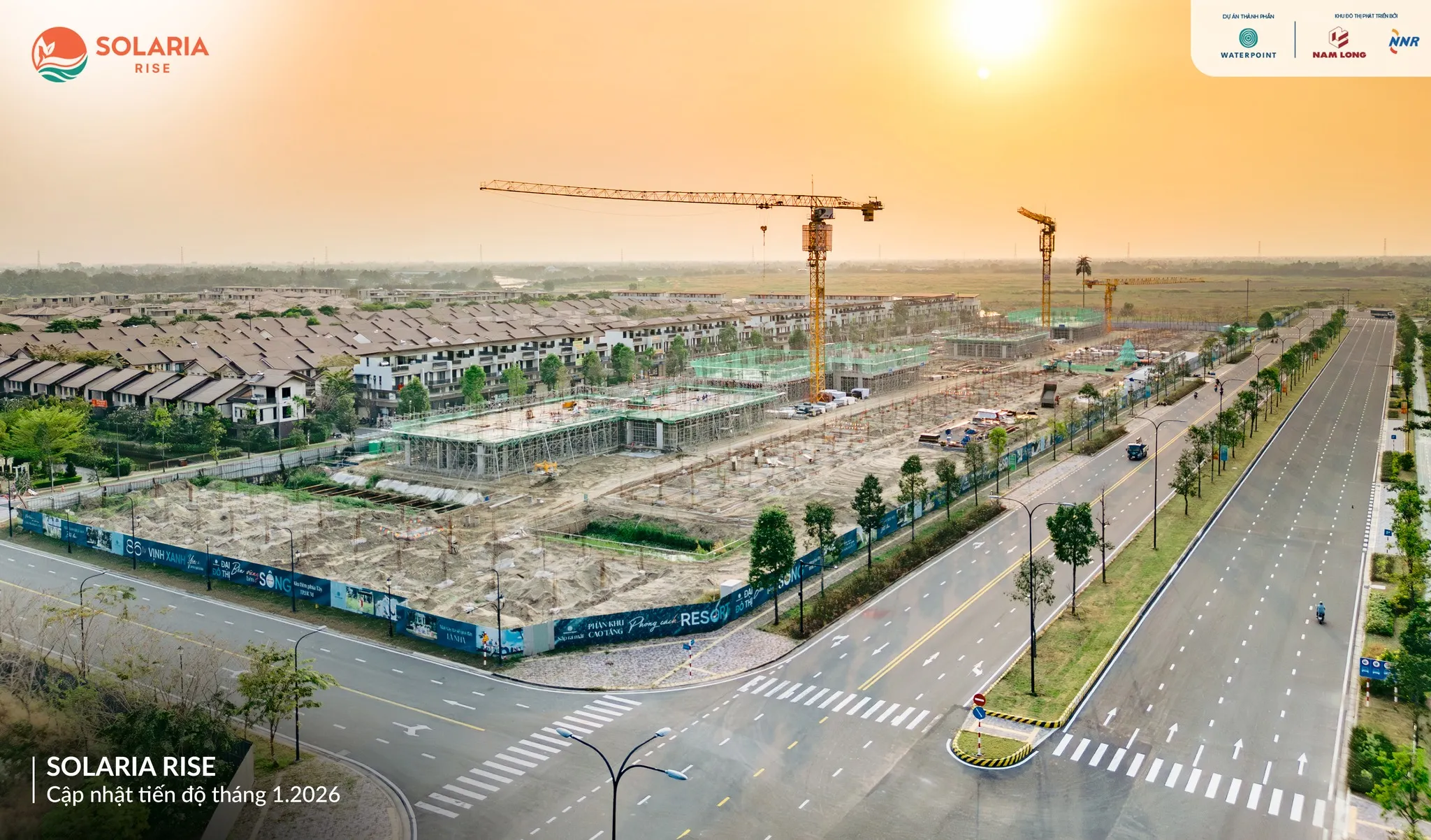 Cập nhật tiến độ xây dựng Solaria Rise mới nhất mới tháng 01/2026