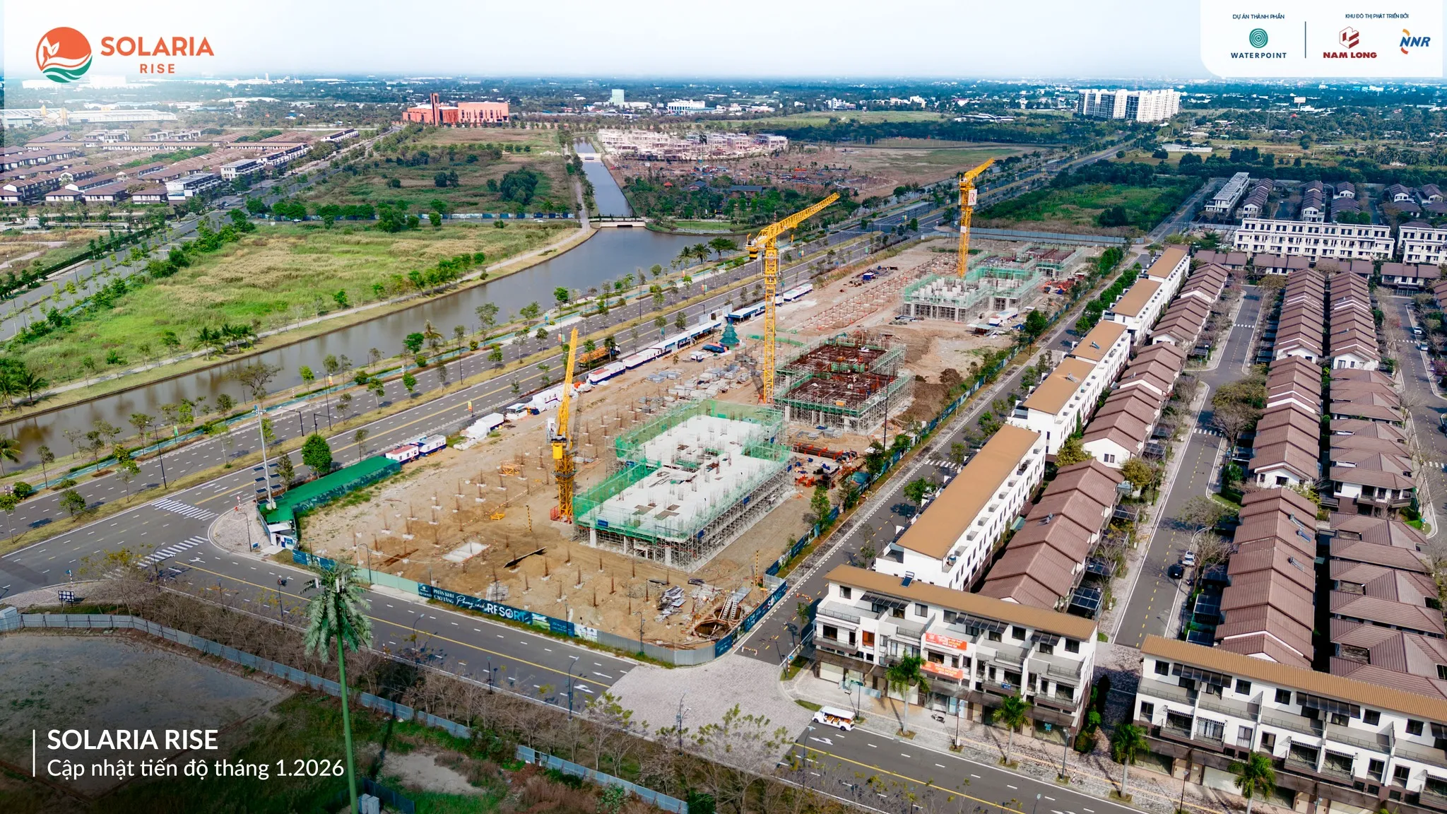 Cập nhật tiến độ xây dựng Solaria Rise mới nhất mới tháng 01/2026