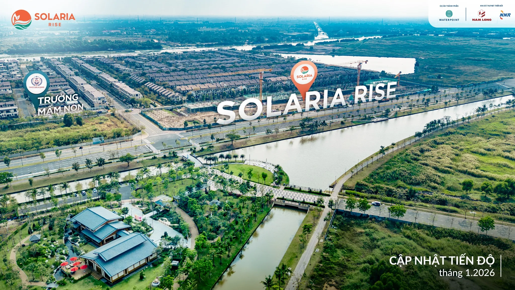 Cập nhật tiến độ xây dựng Solaria Rise mới nhất mới tháng 01/2026