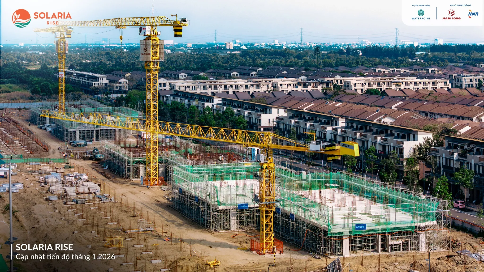 Cập nhật tiến độ thi công Solaria Rise