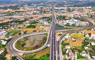 Siêu” nút giao nối 2 cao tốc TPHCM - Trung Lương, Bến Lức - Long Thành và vành đai 3 dần hình thành