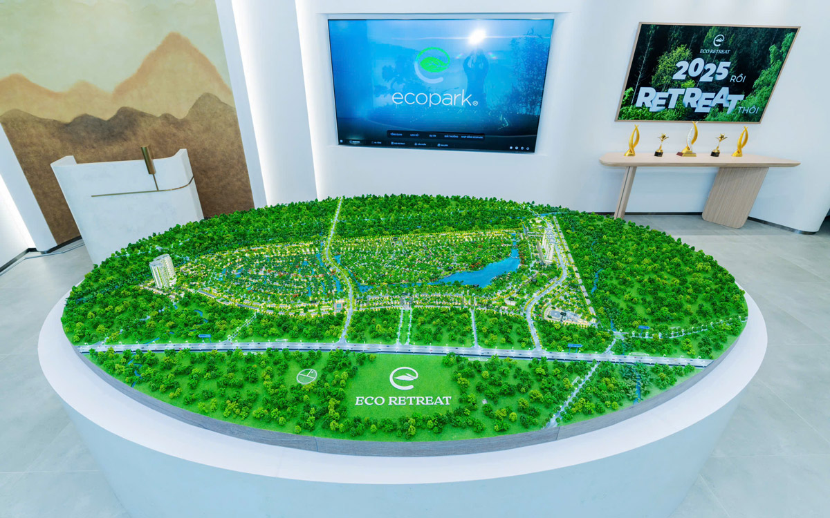 Sa bàn dự án Eco Retreat