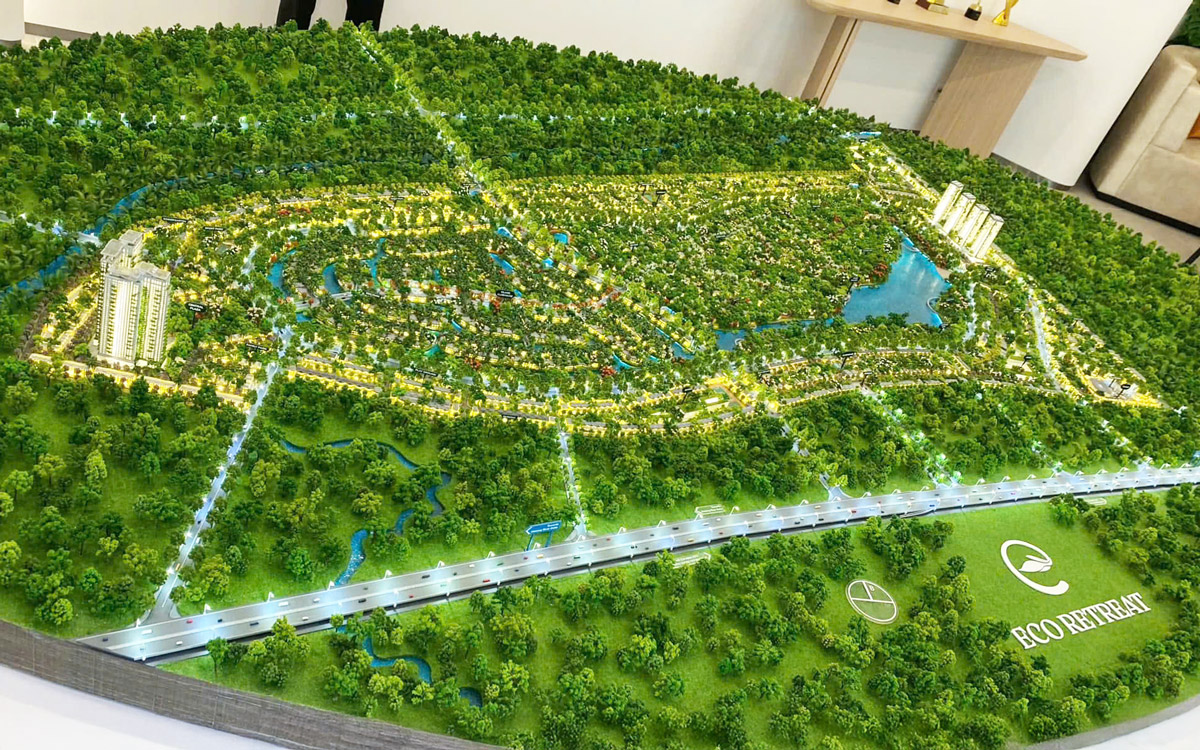 Sa bàn dự án Eco Retreat
