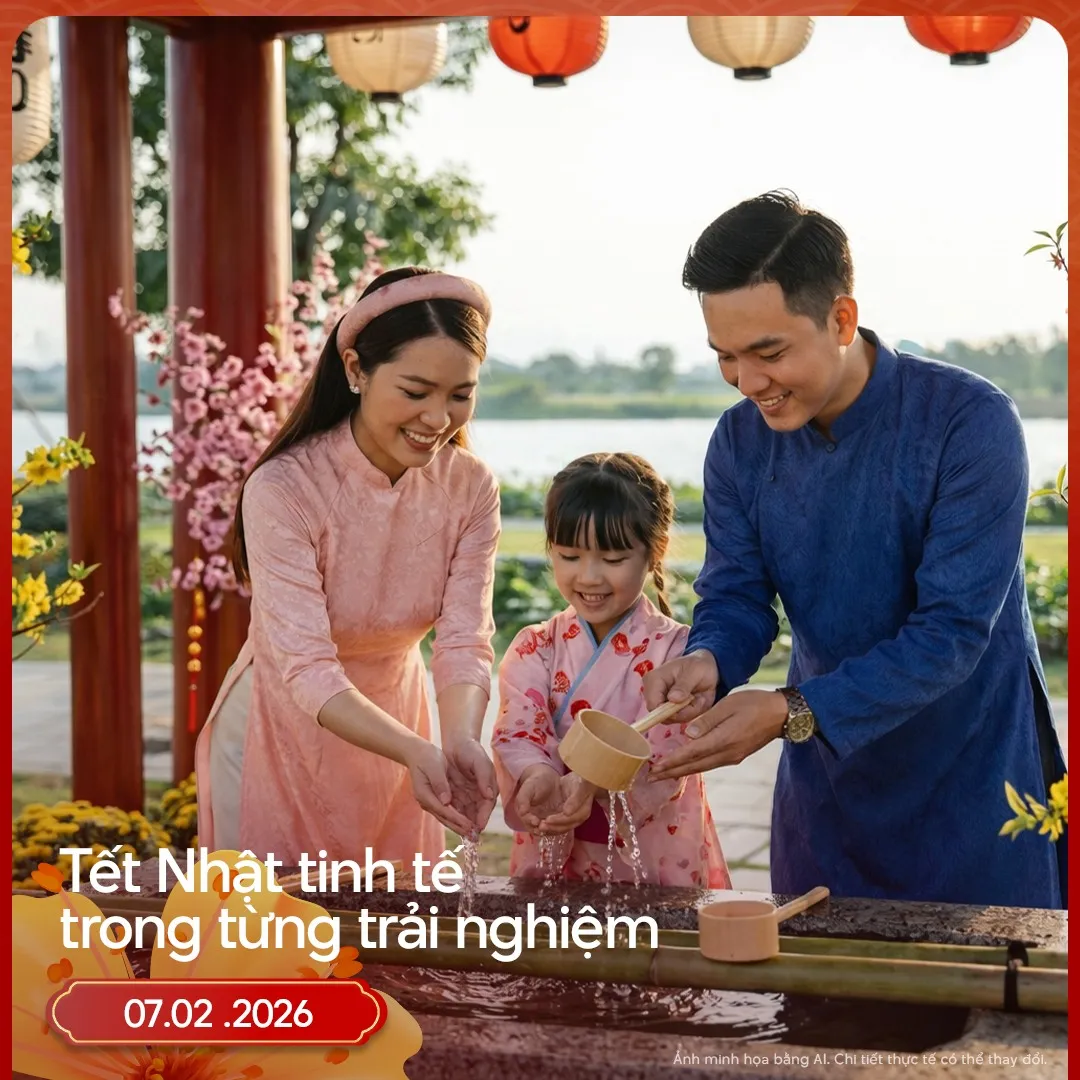 Chuỗi workshop Tết Nhật tại Waterpoint
