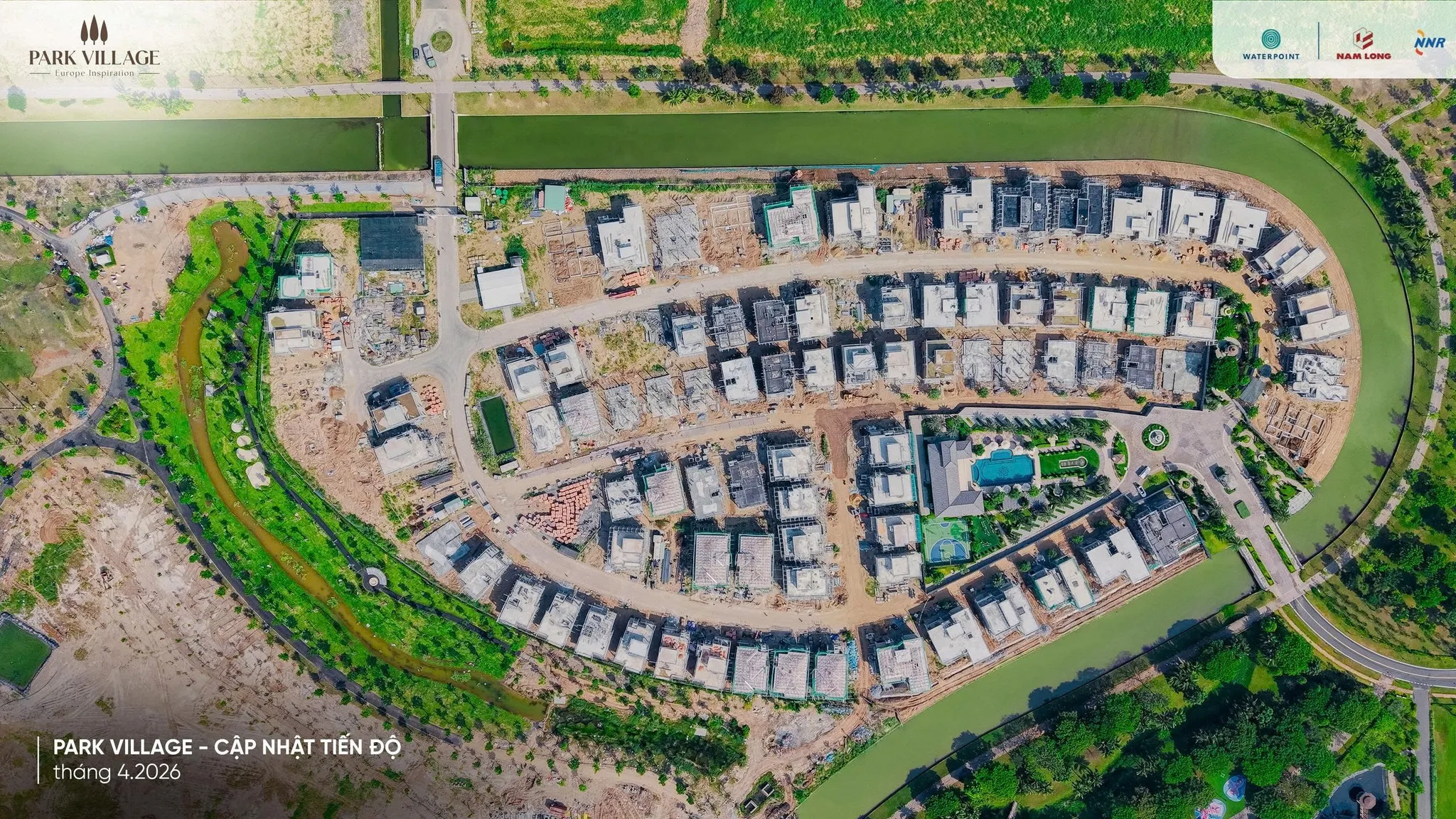 Park Village cập nhật tiến độ tháng 04/2026