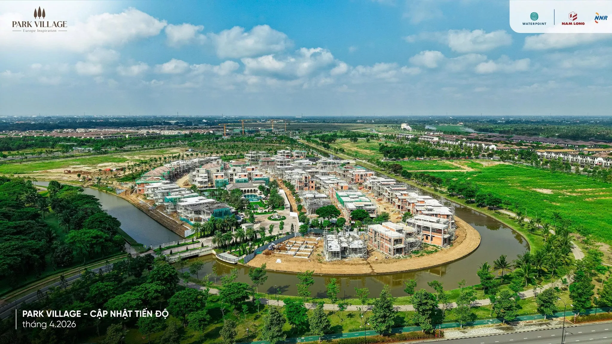 Park Village cập nhật tiến độ tháng 04/2026