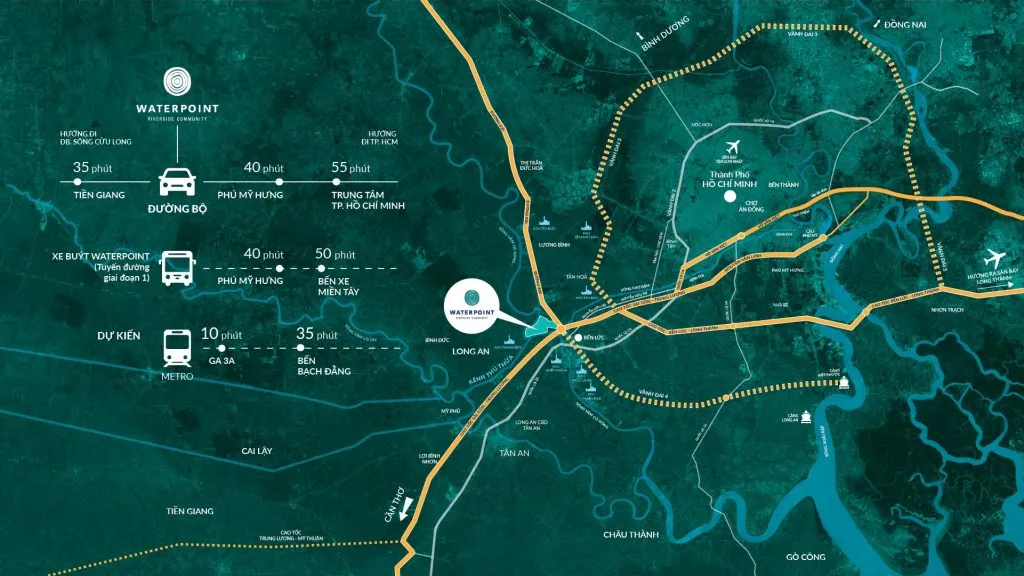 Vị trí dự án Waterpoint Nam Long