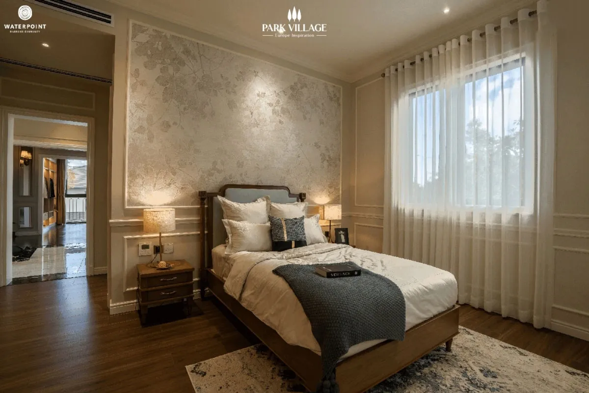 phòng ngủ tầng 2 Nhà mẫu The Pearl Waterpoint Nam Long