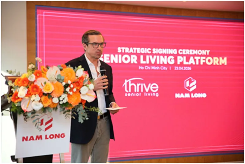 Ông Jeremy Ragsdale - Nhà sáng lập & Tổng Giám đốc điều hành, Thrive Senior Living LLC (Mỹ) chia sẻ tiềm năng và sự cần thiết của việc phát triển dự án tại Việt Nam.
