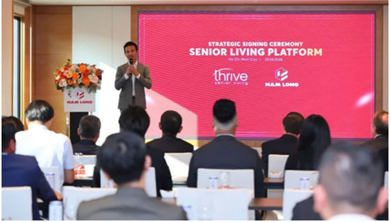 Ông Nguyễn Hoàng Vĩnh Viễn, Giám đốc điều hành Nam Long Commercial Property khẳng định cam kết chung hướng tới tương lai của y tế kết hợp với bất động sản thông qua dự án.