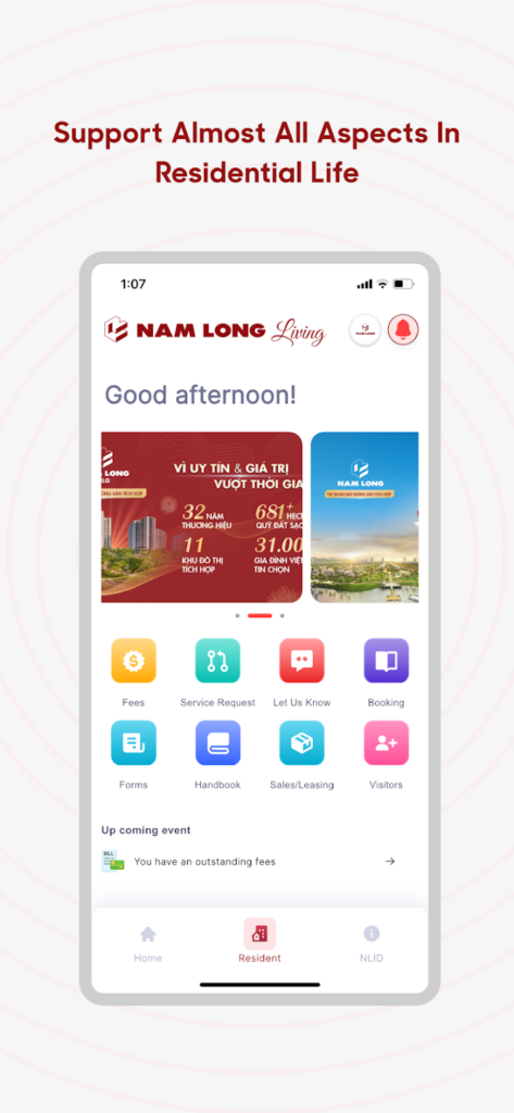 Ứng dụng Nam Long Living