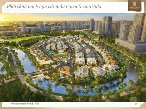 Phối cảnh minh họa các mẫu Canal Grand Villa