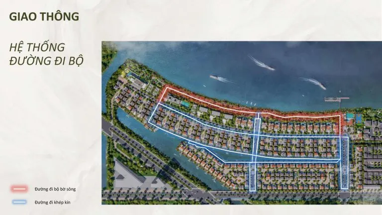 hệ thống giao thông biệt thự The Pearl Waterpoint