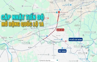 Cập nhật tiến độ mở rộng Quốc lộ 1A